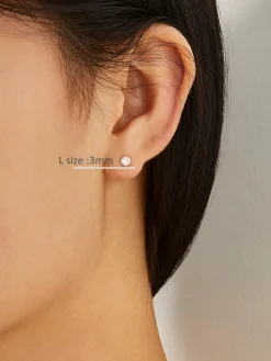 Outlet 1pc Shinny Zircon Stud Earrings Earrings|Accessories