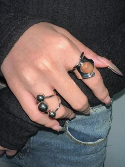 Online 1pc Ball Open Ring Rings & Bracelets|Accessories