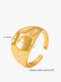 New 1pc Tunnel Curved Open Ring Rings & Bracelets|Accessories