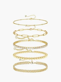 5pcs en Geometrical Bracelet Rings & Bracelets|Accessories