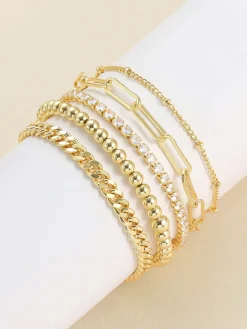 5pcs en Geometrical Bracelet Rings & Bracelets|Accessories