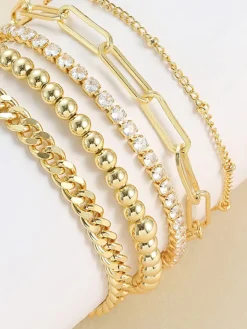 5pcs en Geometrical Bracelet Rings & Bracelets|Accessories
