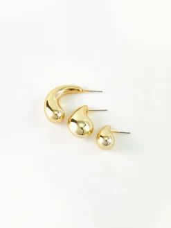 Hot 3pcs Water Drop Stud Earrings Earrings|Accessories