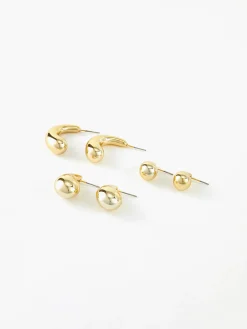 Hot 3pcs Water Drop Stud Earrings Earrings|Accessories
