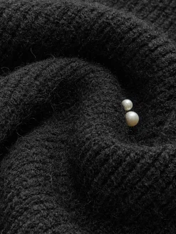 Discount Pearl Beaded Cinched Sweater Sweater Tops|Sweaters & Cardigans