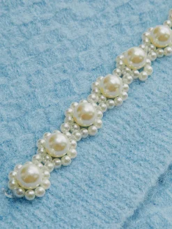 Online Pearl Beaded Criss Cross Sweater Vest Sweater Vests|Sweaters & Cardigans