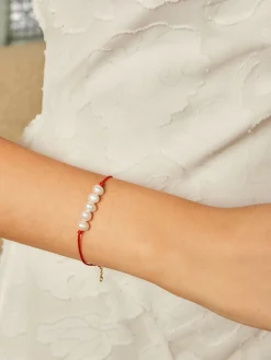 Discount Pearl Beaded String Lucky Bracelet Rings & Bracelets|Accessories