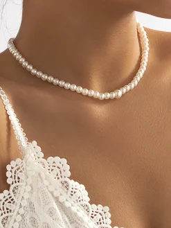 Sale Pearl Beaded Tassel Necklace Necklaces|Accessories