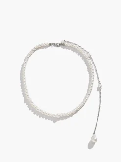Sale Pearl Beaded Tassel Necklace Necklaces|Accessories