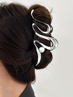 Clearance Pearl Decor Hair Claw Hair Claws & Hats|Accessories