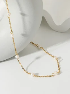 Outlet Pearl en Chain Necklace Necklaces|Accessories