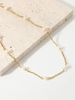 Outlet Pearl en Chain Necklace Necklaces|Accessories