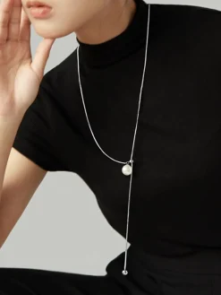 New Pearl Lariat Y-Shape Necklace Necklaces|Accessories