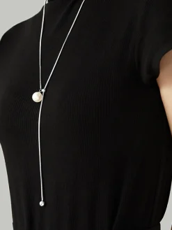 New Pearl Lariat Y-Shape Necklace Necklaces|Accessories