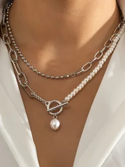 Outlet Pearl Saturn Necklace Necklaces|Accessories