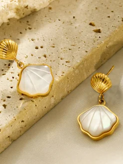 Hot Pearl Seashell Earrings Earrings|Accessories
