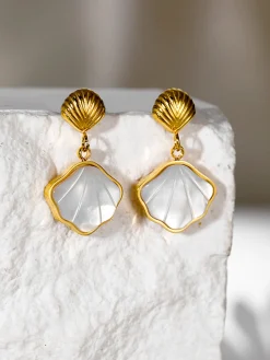 Hot Pearl Seashell Earrings Earrings|Accessories