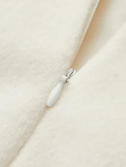 Sale Pin-Detail Sleeveless Warm Dress White Dresses|Casual Dresses