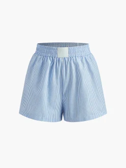 Discount Pinstripe Thin Shorts Shorts|Bottoms