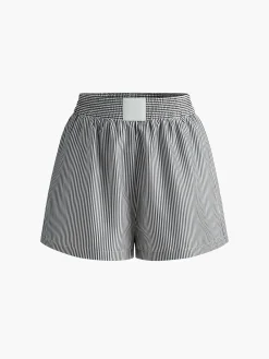 Discount Pinstripe Thin Shorts Shorts|Bottoms