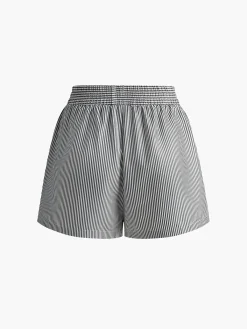 Discount Pinstripe Thin Shorts Shorts|Bottoms