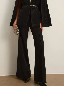 Outlet Piping Bootcut Pants Pants