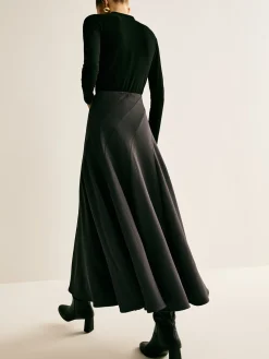 Outlet Piping Pleated Zipper Skirt Skirts|Bottoms