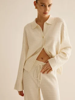 Plaid Button Down Lapel Cardigan Cardigans|Sweaters & Cardigans