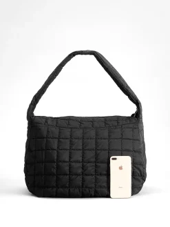 Online Plaid Large Puffer Shoulder Cloud Bag Bags|Accessories