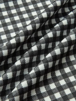 Sale Plaid Piping Adjustable straps Cami Dress Dresses