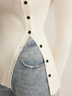 Outlet Plain Asymmetrical Breasted Sweater Sweater Tops|Sweaters & Cardigans