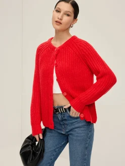 Plain Button Down Cardigan Cardigans|Sweaters & Cardigans