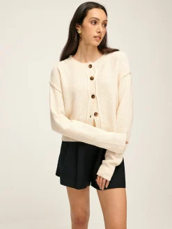 Clearance Plain Button Down Cardigan Cardigans|Sweaters & Cardigans