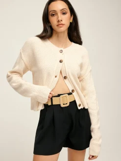 Clearance Plain Button Down Cardigan Cardigans|Sweaters & Cardigans