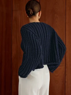 New Plain Button Knit Cardigan Cardigans|Sweaters & Cardigans