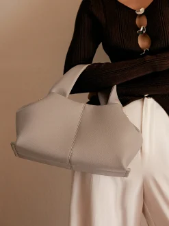 Discount Plain Detailed Dumpling Bag Bags|Accessories