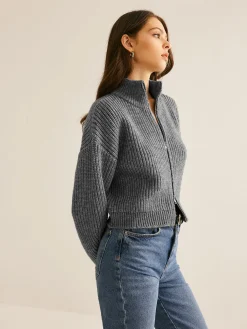 Best Plain Double Zip Cardigan Cardigans|Sweaters & Cardigans