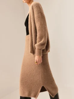 Best Plain Fuzzy Cozy Sweater Co-ords Sweater Tops|Sweaters & Cardigans
