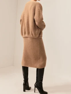Best Plain Fuzzy Cozy Sweater Co-ords Sweater Tops|Sweaters & Cardigans