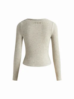 Clearance Plain Pleated Draped Knit Top Sweater Tops|Sweaters & Cardigans