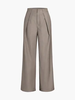 Clearance Plain Pockets Straight Pants Pants|Bottoms