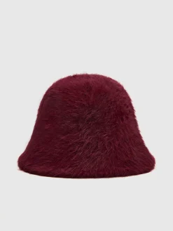 Hot Plain Rabbit Fur Bucket Hat Hair Claws & Hats|Accessories