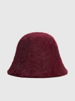 Hot Plain Rabbit Fur Bucket Hat Hair Claws & Hats|Accessories