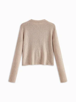 New Plain Ribbed Bow Knotted Cardigan Cardigans|Sweaters & Cardigans