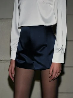 Plain Satin Shorts Shorts|Matching Sets