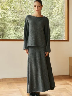 Sale Plain Sequins Shift Sweater Co-ords Sweater Tops|Sweaters & Cardigans