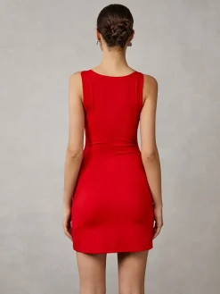 Clearance Plain Sleeveless Short Dress Casual Dresses|Summer Dresses