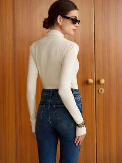 Hot Plain Warm Jersey Top T-shirts|Tops