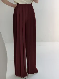 Best Pleated High Waist Wide Leg Pants Wide Leg|Pants