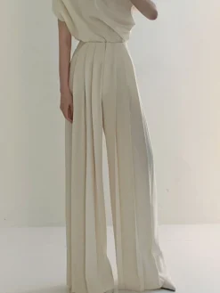 Best Pleated High Waist Wide Leg Pants Wide Leg|Pants